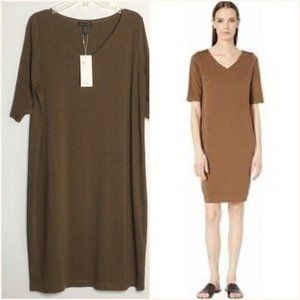 Eileen Fisher V-Neck Shift Dress  SZ:SP